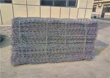 80mmx100mm dimensione della maglia PVC rivestito galvanizzato a caldo galvanizzato gabion gabbie per una costruzione robusta