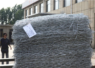 Cestello Gabion per Paesaggistica, Scatola in Rete Metallica Esagonale Zincata per Uso Decorativo e Strutturale