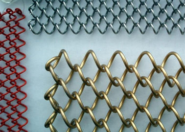 Cornice a maglia metallica decorativa in alluminio oro 6 mm x 6 mm divisore di stanza personalizzabile