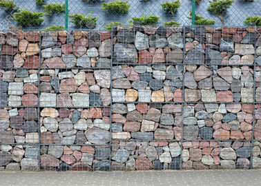 Il colore d'argento ha saldato il quadrato dei materassi dei gabbioni della rete metallica/forma rotonda