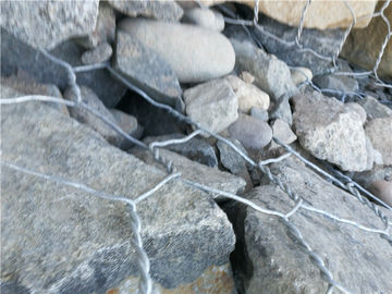 Galfan ha ricoperto i canestri del gabbione del metallo, installazione facile tessuta dei canestri del gabbione
