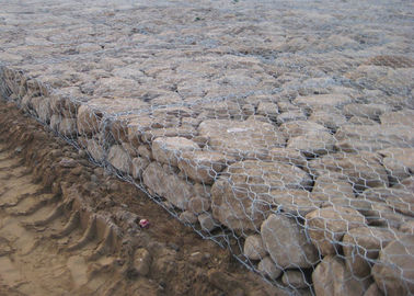 I canestri esagonali durevoli della pietra del cavo/pietra tessuta del cavo ingabbia Nova-108
