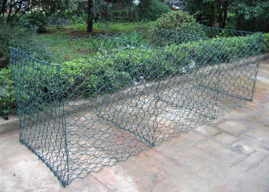 Cage di diametro 0,9m Gabion galvanizzato scatole per cortile / decorazione con superficie rivestita in PVC