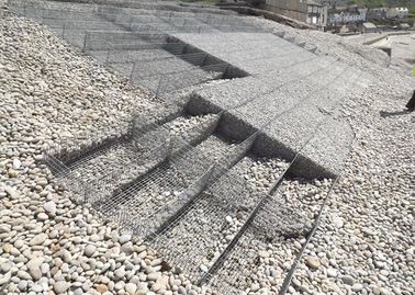 Materasso rivestito del gabbione di  dello zinco pesante, muri di sostegno dei canestri della rete metallica