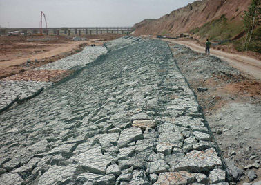 Forma foro esagonale/quadrato del cavo di  del gabbione del controllo dell'erosione torto del materasso