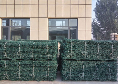 Cage di diametro 0,9m Gabion galvanizzato scatole per cortile / decorazione con superficie rivestita in PVC