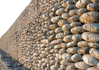 Facile installazione gabion cage saldate / gabion basket / gabion cage pietra riempita con 75mmx75mm dimensione della maglia