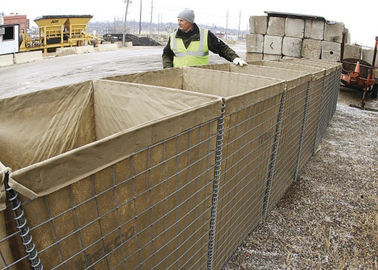 Galfan rivestito saldate Barriere difensive itari Bastione difensivo con sabbia per muro difensivo