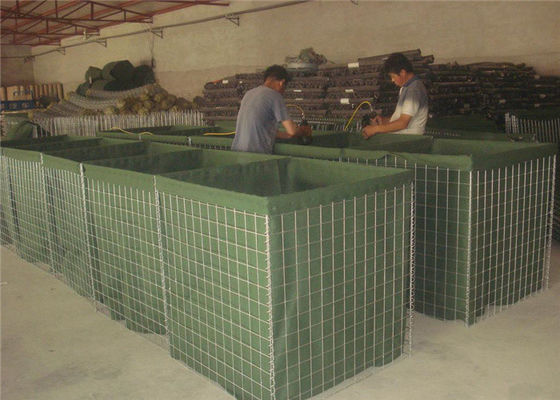 75x75mm 6.0mm Barriere difensive itari Barriere saldate piene di sabbia controllo delle inondazioni facile da installare