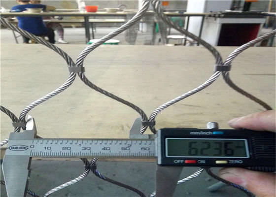 Maglia del cavo metallico di acciaio inossidabile del grado 7x19 dell'OEM 316