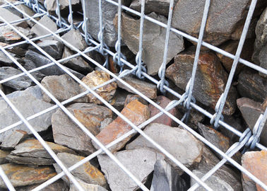 Muri di sostegno di pietra della rete metallica di filo zincato diametro di cavo da 3,0 - 6,0 limetri
