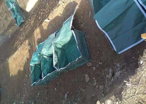 Canestri del gabbione del metallo galvanizzati ingegneria ecologica della strada principale dei pp Geobags